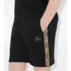 Check Trim Cotton Shorts