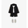 Check Trim Cotton Shorts