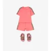 Check Trim Cotton Shorts