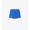 Check Trim Cotton Shorts