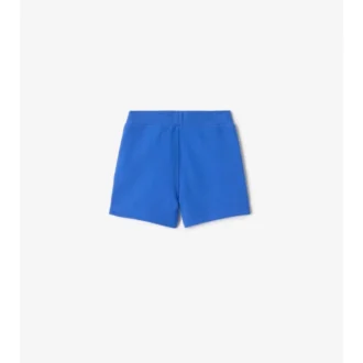 Check Trim Cotton Shorts