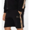Check Trim Cotton Shorts