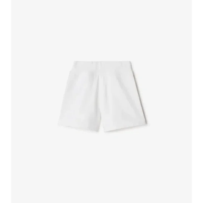 Check Trim Cotton Shorts