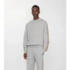 Check Trim Cotton Sweatshirt