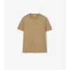 Check Trim Cotton T-Shirt