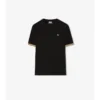 Check Trim Cotton T-Shirt
