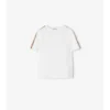 Check Trim Cotton T-Shirt
