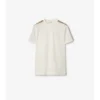 Check Trim Cotton T-Shirt