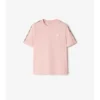 Check Trim Cotton T-Shirt