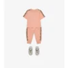 Check Trim Cotton T-Shirt