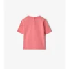Check Trim Cotton T-Shirt