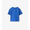 Check Trim Cotton T-Shirt