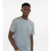 Check Trim Cotton T-Shirt