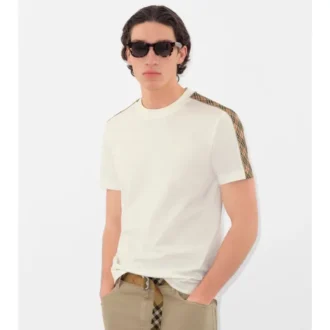 check trim cotton t shirt 2 28 330x330 - Check Trim Cotton T-Shirt