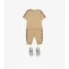 Check Trim Cotton T-Shirt
