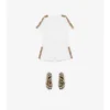 Check Trim Cotton T-Shirt