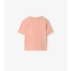 Check Trim Cotton T-Shirt