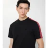 Check Trim Cotton T-Shirt