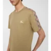 Check Trim Cotton T-Shirt