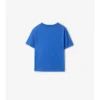 Check Trim Cotton T-Shirt