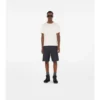 Check Trim Cotton T-Shirt