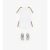 Check Trim Cotton T-Shirt