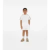 Check Trim Cotton T-Shirt