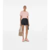 Check Trim Cotton T-Shirt