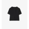 Check Trim Cotton T-Shirt
