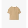 Check Trim Cotton T-Shirt