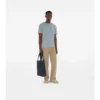 Check Trim Cotton T-Shirt