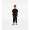 Check Trim Cotton T-Shirt