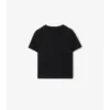 Check Trim Cotton T-Shirt