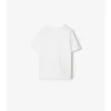 Check Trim Cotton T-Shirt