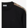 Check Trim Cotton T-Shirt