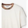 Check Trim Cotton T-Shirt