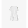 Check Trim Cotton T-Shirt Dress