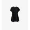Check Trim Cotton T-Shirt Dress