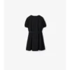 Check Trim Cotton T-Shirt Dress