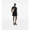 Check Trim Cotton T-Shirt Dress