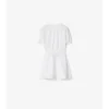 Check Trim Cotton T-Shirt Dress