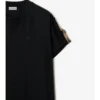 Check Trim Cotton T-Shirt Dress