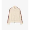 Check Trim Cotton Track Jacket