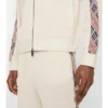 Check Trim Cotton Track Jacket