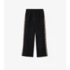 Check Trim Cotton Track Pants