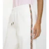 Check Trim Cotton Track Pants