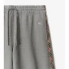 Check Trim Cotton Track Pants