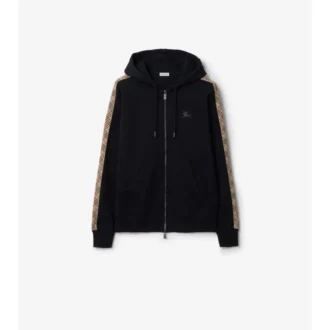 check trim cotton zip hoodie 1 15 330x330 - Check Trim Cotton Zip Hoodie