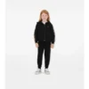 Check Trim Cotton Zip Hoodie