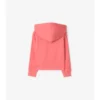 Check Trim Cotton Zip Hoodie